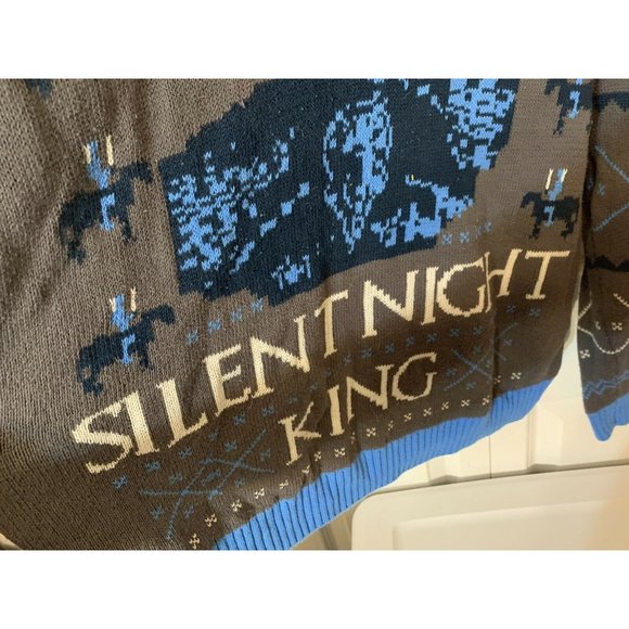 Game of Thrones Silent Night King Ugly Christmas Sweater Size M Men Gray… - Picture 3 of 9